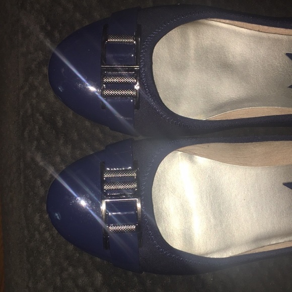 ANNE KLEIN SPORT Tahina navy blue flats - Picture 8 of 8